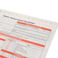 Dernier rapport d'inspection annuelle des véhicules, formulaires autocopiants conformes DOT, document d'inspection annuelle de sécurité pour camions