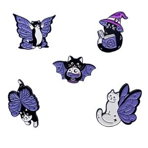 Pins de solapa de metal personalizados con el lema 'For Un Dyed Positivity', tipo <span class=keywords><strong>anime</strong></span>, con logotipo, de esmalte suave tradicional, para sombreros - Product Image 1