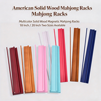 Support magnétique en bois pour Mahjong américain, règle de placement des tuiles, accessoire de jeu de table pour les loisirs en famille