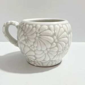 Mug à café en céramique mexicaine avec poignée, motif de paysage hivernal, adapté au lave-vaisselle et au micro-ondes - Product Image 6