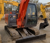 Mini-excavatrice Hitachi ZX60-5A d'occasion de haute qualité avec moteur Yanmar, engrenages et moteur - Bon état, à vendre