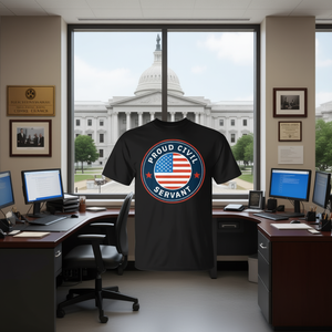 Camiseta orgullosa de funcionario público, camiseta negra de apoyo a los trabajadores federales, camiseta unisex para hombres y mujeres - Product Image 3