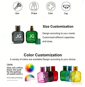 Botella de Spray Rectangular de Vidrio Grueso Recargable Profesional con Acabado Mate, Pulverizador con Bomba, Etiqueta Personalizada, 35 ml, Perfume para la Piel - Product Image 6
