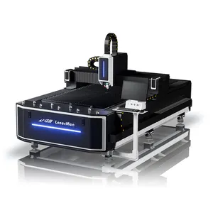 Mesin pemotong serat Laser, mesin pemotong Cnc 1325 logam dan tidak Logam 3mm, Laser serat Co2 500W 750W 1000W