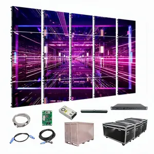 뜨거운 판매 960x960 투명 대여 모델 패널 네온 사인 비디오 벽 댄스 플로어 p391 디스플레이 가격 야외 led 화면