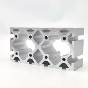 Profil Ekstrusi <span class=keywords><strong>Aluminium</strong></span> Ukuran Khusus Standar Eropa Ketebalan 5mm T Slot 80mm*160mm - Product Image 1