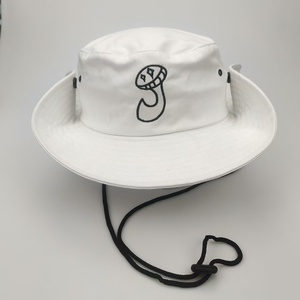 Chapeau seau en coton avec logo brodé Chapeau seau unisexe à large bord personnalisé <span class=keywords><strong>de</strong></span> haute qualité Pêcheur <span class=keywords><strong>de</strong></span> couleur unie pour femmes et hommes - Product Image 2