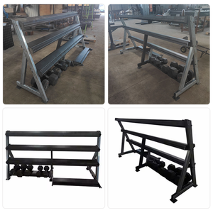 Equipo de Gimnasio, Soporte para Mancuernas de 20 Pares, Soporte de Almacenamiento para Mancuernas de 4 Niveles - Product Image 5