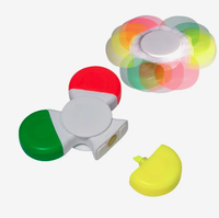 Stylos surligneurs promotionnels personnalisés avec logo, trois couleurs, en gros, lot cadeau