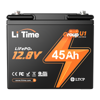 Baterai Lithium Lifepo4 LiTime 12V 45Ah U1 Deep Cycle untuk Kursi Roda dan Skuter Mobilitas