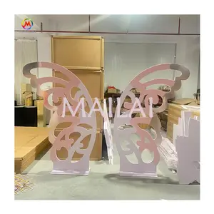 Fondo de mariposa rosa, soporte de alas de boda, Fondo de ducha de bebé - Product Image 1