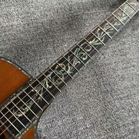PS14 Acoustic Guitar Brown Binding Body Cut Away Body Design Fast Ship