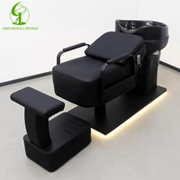 Fauteuil de lavage de cheveux Jincheng en acier inoxydable pour salon de beauté, coiffure et barbier