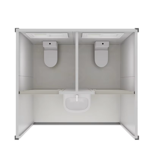 Toilettes mobiles préfabriquées en acier pour la construction – Toilettes extérieures portables de luxe en promotion - Product Image 6