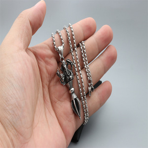yunnique <b>Elephant</b> Head Diamond Pendant Necklace Stainless Steel Unisex <b>Gift</b> Jewelry - Product Image 2