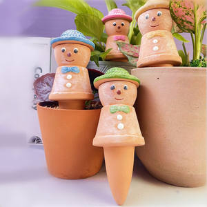 Vente en gros de pointes d'arrosage pour fleurs en <span class=keywords><strong>terre</strong></span> <span class=keywords><strong>cuite</strong></span>, poterie en argile, globes de 140 ml, épouvantail en céramique, <span class=keywords><strong>goutteur</strong></span> paresseux - Product Image 2