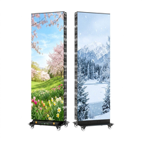 Écran d'affichage LED intérieur et extérieur P2/P2.5, sur pied, pliable, double face, écran publicitaire mobile vertical