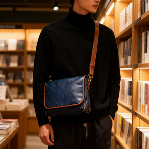 Сумка-мессенджер из натуральной кожи - Product Image 1