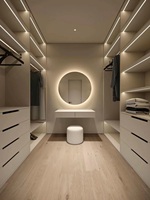 Armoire de rangement moderne au design blanc Armoire d'entrée Lux Armoire de placard personnalisée Meubles de chambre Dressing