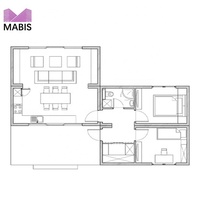 Maison préfabriquée à montage rapide, villa modulaire pour usage résidentiel et commercial