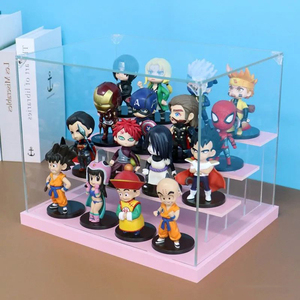 Mini vitrina acrílica <span class=keywords><strong>Funko</strong></span> Pop figuras y colecciones de juguetes organizador de almacenamiento con respaldo de espejo para tiendas minoristas - Product Image 6