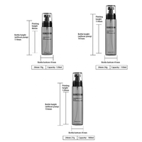 Runxuan Flacons de 120 ml pour liquides, flacons de spray capillaire, vaporisateurs à fine brume vides de 180 ml, mini-bouteilles d'hydratation en plastique de 150 ml format voyage