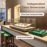 Vitrine de luxe pour montres, comptoir de présentation de bijoux, vitrine de montres, design intérieur de boutique, décoration