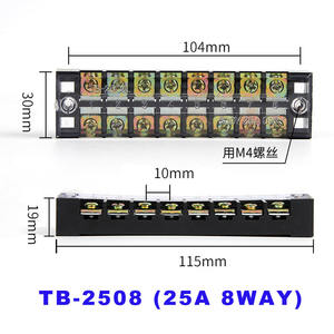 Bloc de jonction TB-2504 en fer 25A série TB, type clôture, isolé et anti-choc <span class=keywords><strong>électrique</strong></span> - Product Image 5