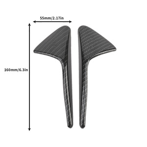 Autocollants de garniture de garde-boue en Fiber de carbone pour Tesla modèle 3SX, couverture de Protection latérale noire anti-rayures - Product Image 2
