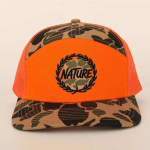 Custom Wholesale High Quality Ri 168 Trucker Hat Custom Mesh Gorras Woven Patch Logo Hunting <b>Cap</b> Outdoor <b>Camo</b> Snapback Hat - Product Image 1