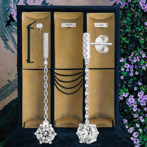 New Design 925 Sterling Silver Drop Earrings Trendy Women Moissanite Brilliant Cut GRA Certified - Product Image 3