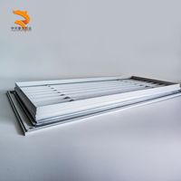 Grilles d'aération modernes en alliage d'aluminium pour systèmes CVC, ventilation d'atelier, entrepôt, sous-sol, conduits en ligne droite, durables