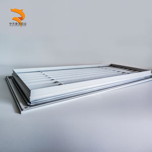 Grilles <span class=keywords><strong>d</strong></span>'<span class=keywords><strong>aération</strong></span> modernes en alliage <span class=keywords><strong>d</strong></span>'aluminium pour systèmes CVC, ventilation <span class=keywords><strong>d</strong></span>'atelier, entrepôt, sous-sol, conduits en ligne droite, durables - Product Image 2