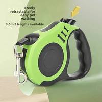 Laisse rétractable automatique pour chien avec rubans pour chats et chiens - Petites/Moyennes/Grandes tailles - Accessoires pour promener les chiens