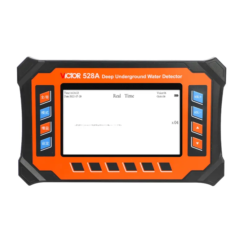 VICTOR 528A 7 Inch Color LCD Screen 100HZ~2000Hz Frequency Water Leak Detector depth 2m Water Pipe Leak Detector