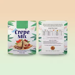 Bolsa de envasado de alimentos horneados con impresión personalizada, bolsa preformada al vacío <span class=keywords><strong>para</strong></span> queso, pan, Pizza, mezcla de gofres, bolsa de pie <span class=keywords><strong>para</strong></span> tortitas en polvo - Product Image 1