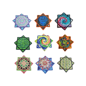 Tessuto <span class=keywords><strong>Dapo</strong></span> Stampato Personalizzato, Forma Quadrata, Misure Personalizzate, Tessuto Sportivo Delicato sulla Pelle in Cotone/Poliestere, Motivo Geometrico - Product Image 4