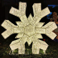 Wasserdichte 3D-Riesen-Stern-LED-Motivbeleuchtung für Außenbereich, Maßgefertigte Weihnachts-Landschaftsbeleuchtung für Kommerzielle Einkaufszentren und Veranstaltungsdisplays