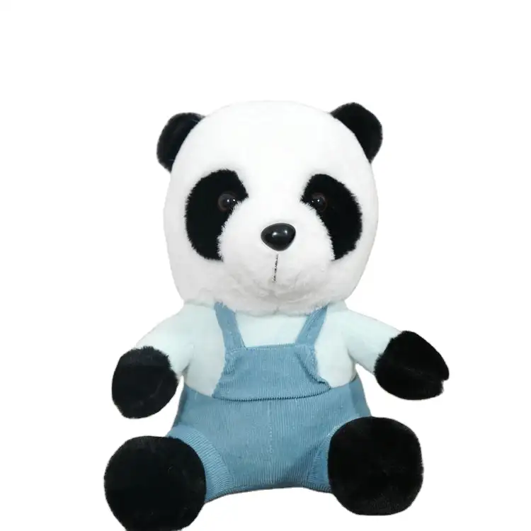 Panda en peluche personnalisé, poupée en peluche, jouets amoled faits à la main pour enfants