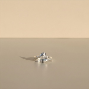 Factory Direct Sale Stainless Steel 18k Gold Plated Adjustable <b>Open</b> Hug <b>Rings</b> for Women - Product Image 3