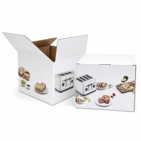Boîtes en carton ondulé imprimées en couleur personnalisées, finition laminée, solution d'emballage B2B en gros, directement de l'usine