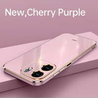 Étui de téléphone portable en TPU souple antichoc avec support d'anneau électro-plaqué Étui de protection pour téléphone pour OPPO A5X 5G Coque arrière