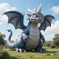 Dragon gonflable personnalisé 360 pour décoration de centre commercial gonflables publicitaires de marque pour exposition