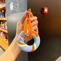 Balle de renforcement de la préhension en silicone colorée, exerciceur de main portable, porte-clés pour le soulagement du stress et la remise en forme