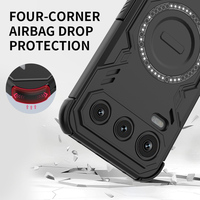 Coque de téléphone For Honor 600 Pro de luxe, personnalisée, anti-chute, avec dissipation thermique, chargement magnétique sans fil, coque arrière
