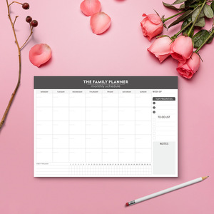 Lista personalizada de fábrica para hacer notas adhesivas impresas de gran tamaño al por mayor Plan horario escuela estudiante Bloc de notas papelería - Product Image 3