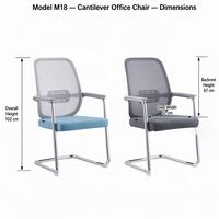 Chaise de réunion personnalisée en gros, chaise de conférence de bureau respirante et ergonomique, chaise de réception de haute qualité, chaises de visiteur de bureau modernes