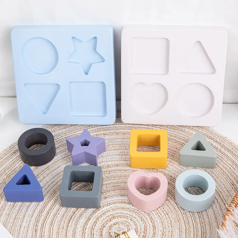 kids New Arrival puzzles wooden Geometry Stacking sensory Smart Games babies shape montessori educational Baby toys