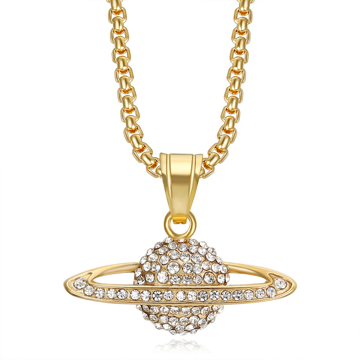 Gold Single Pendant Without Chain