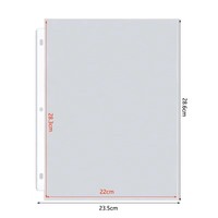 Protectores de Hojas de 8.5x11 Pulgadas, Paquete de 100 Protectores de Páginas para Carpeta de 3 Anillos, Fundas de Plástico de Carga Superior con Perforación Reforzada de 3 Orificios
